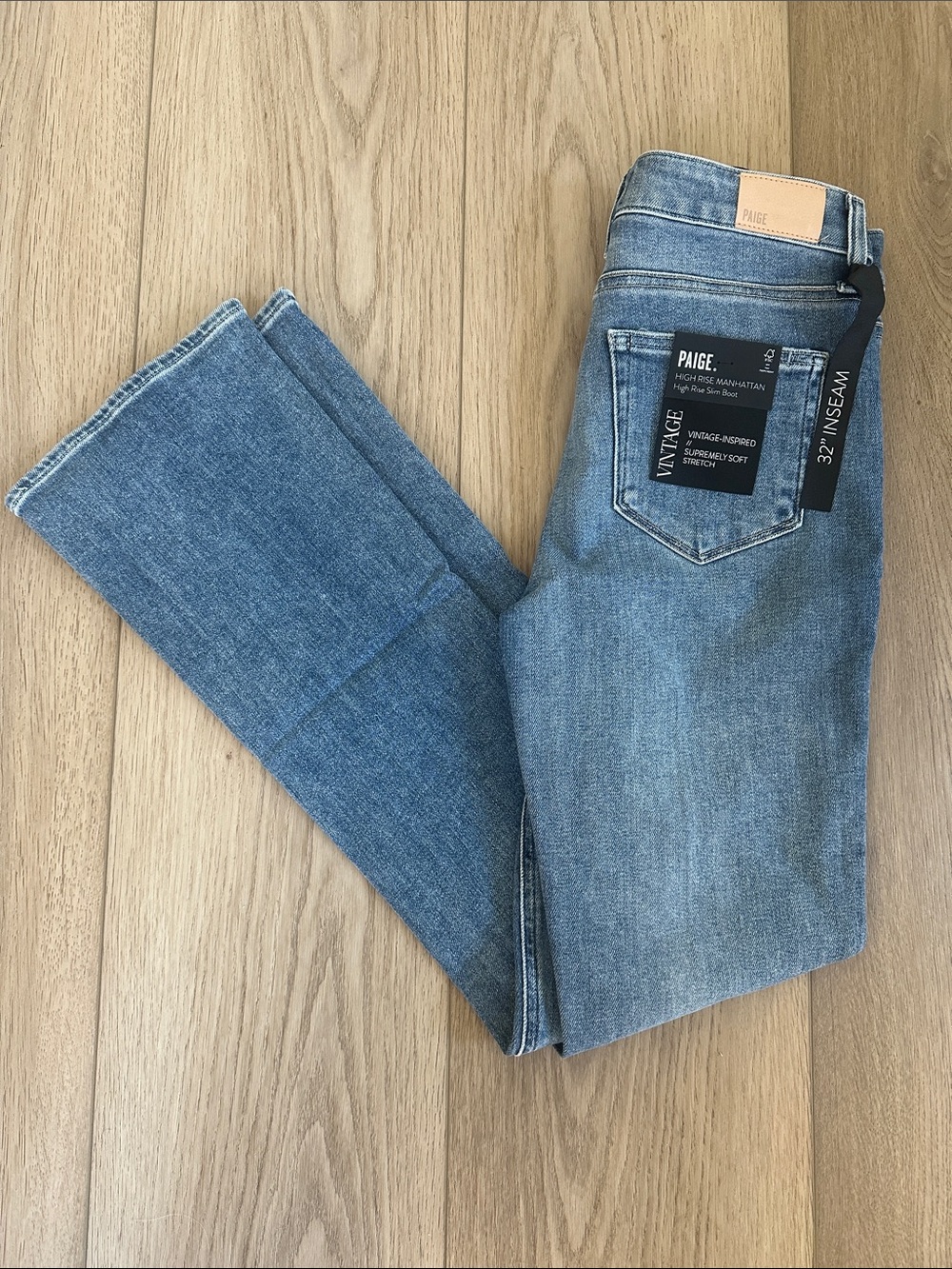 NWT Paige High Rise Manhattan Bootcut